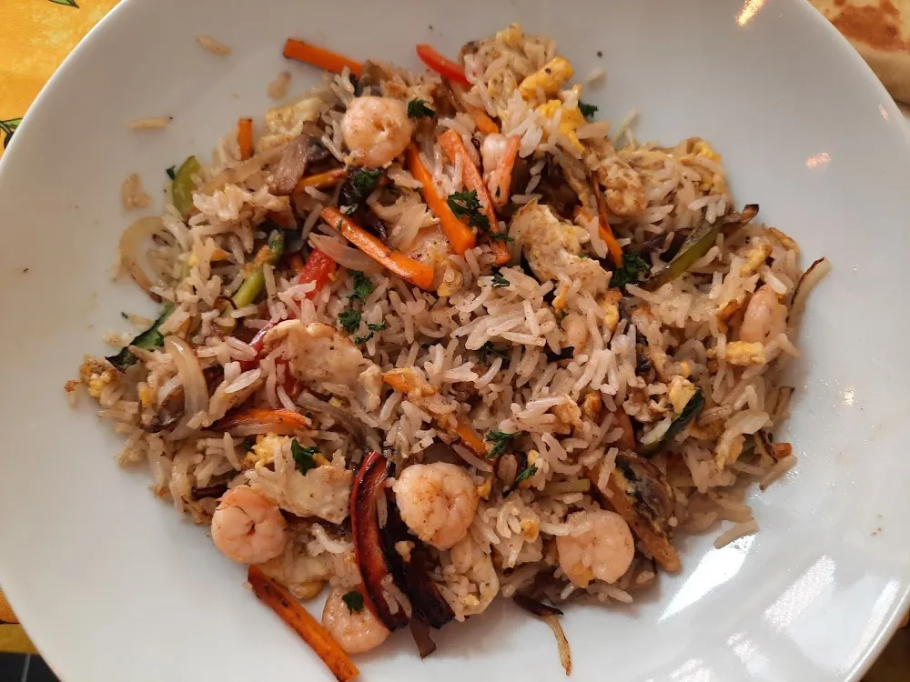 Riz Aux Crevettes Et Légumes